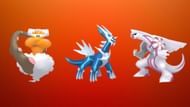 Incarnate Landorus, Dialga, Palkia (Image via TPC)